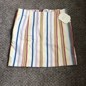 Striped Mini Skirt NWT